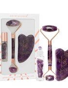 Crystallove Amethyst Roller And Gua Sha Set 1 kos