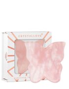 Crystallove Butterfly Rose Quartz Gua Sha Masažer Obraza 1 kos