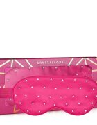 Crystallove Crystalized Silk Eye Mask Hot Pink Maska Za Spanje 1 kos