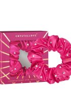 Crystallove Crystalized Silk Scrunchie Hot Pink Elastika Za Lase 1 kos