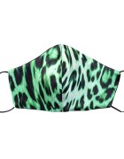 Tie-Me-Up! Silk Mask Animal Print Light Green Maska Za Obraz 1 kos