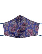 Tie-Me-Up! Silk Mask London Paisley Navy Maska Za Obraz 1 kos