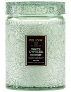 VOLUSPA White Cypress Large Candle Dišeča Sveča 453 g