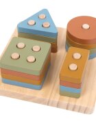 2Kids Toys Colourful Shape Sorter aktivnostna vstavljanka 12m+ 17 kos