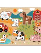 2Kids Toys Puzzle sestavljanka Farm 18m+ 9 kos