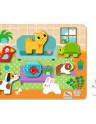 2Kids Toys Shape Puzzles aktivnostna vstavljanka Pets 12 m+ 8 kos