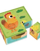 2Kids Toys Wooden Blocks Farm kocke iz lesa 12 m+ 9 kos