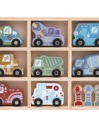 2Kids Toys Wooden Car Set komplet igrač 2y+ 12 kos
