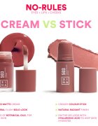 3INA The No-Rules Stick večnamenski svinčnik za oči ustnice in lica odtenek 362 - Pink 5 g
