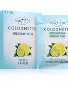 4711 Colognette Wipes osvežilni vlažilni robčki uniseks 10 kos