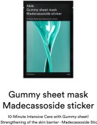 Abib Gummy Sheet Mask Madecassoside Sticker pomirjevalna tekstilna maska za krepitev kožne pregrade 27 ml