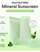 Abib Heartleaf Mild Sunscreen Relief Tube krema za sončenje za obraz s pomirjajočim učinkom SPF 50+ 50 ml