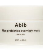 Abib Rice Probiotics Overnight Mask Barrier Jelly nočna maska za obraz za intenzivno vlažnost 80 ml