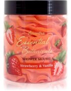 Accentra Essential Botanicals Shower Mousse pena za prhanje z vonjem Strawberry & Vanilla 200 g