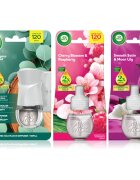Air Wick Cherry Blossom & Rasberry Blue Eucalyptus & Cedarwood Essential Oils Smooth Satin & Moon Li osvežilec zraka
