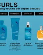 Alfaparf Milano Semi Di Lino Curls Enhancing Milk krema za definicijo las za krepitev kodrastih in valovitih las 200 ml