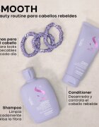 Alfaparf Milano Semi di Lino Smooth Duo Kit darilni set za neobvladljive lase 3 kos