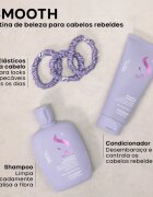 Alfaparf Milano Semi di Lino Smooth Duo Kit darilni set za neobvladljive lase 3 kos