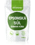 Allnature Epsom salt Oak Bark sol za kopel 1000 g
