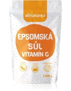 Allnature Epsom salt + vitamín C sol za kopel z vitaminom C 1000 g