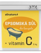Allnature Epsom salt + vitamín C sol za kopel z vitaminom C 5000 g
