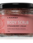 Almara Soap Body Scrub sladkorni piling za telo proti celulitu z vonjem Strawberry Cream 180 g