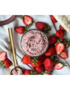 Almara Soap Body Scrub sladkorni piling za telo proti celulitu z vonjem Strawberry Cream 180 g