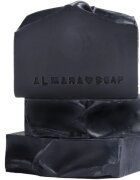 Almara Soap Natural Black As My Soul naravno trdo milo za mastno in problematično kožo 90 g