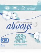 Always Cotton Protection Night vložki brez dodanih dišav 8 kos