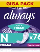 Always Daily Fresh Normal dnevni vložki odišavljen 76 kos