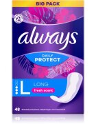 Always Daily Protect Long Fresh Scent dnevni vložki odišavljen 48 kos