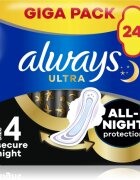 Always Ultra Secure Night vložki 24 kos