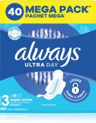 Always Ultra Super Extra Size 3 vložki s krilci 40 kos