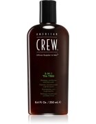 American Crew Hair & Body 3-IN-1 Tea Tree šampon balzam in gel za prhanje 3v1 za moške 250 ml