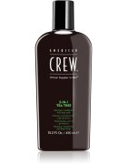 American Crew Hair & Body 3-IN-1 Tea Tree šampon balzam in gel za prhanje 3v1 za moške 450 ml