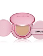 AMUSE Dew Power Vegan Cushion dolgoobstojni tekoči puder v gobici za posvetlitev in zgladitev kože odtenek 02 Healthy 15 g