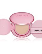 AMUSE Dew Power Vegan Cushion dolgoobstojni tekoči puder v gobici za posvetlitev in zgladitev kože odtenek 1.5 Natural 15 g