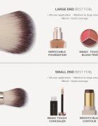 Anastasia Beverly Hills Impeccable Foundation & Face Brush obojestranski univerzalen make-up čopič 1 kos