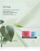 Anua Heartleaf 70% + Hyaluron Soothing Collagen Mask vlažilna maska za obraz s pomirjajočim učinkom 1 kos