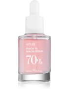 Anua Peach 70% Niacin Serum posvetlitveni in vlažilni serum za razširjene pore in gube 30 ml