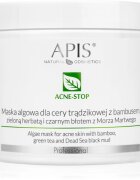 Apis Natural Cosmetics Acne-Stop Professional čistilna in mehčalna maska za mastno k aknam nagnjeno kožo 200 g