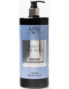 Apis Natural Cosmetics Who's The Boss poživitveni gel za prhanje 3v1 za moške 1000 ml