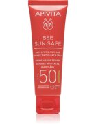Apivita Bee Sun Safe Anti-Spot and Anti-Age Tinted Face Cream SPF50 zaščitna tonirana krema za obraz SPF 50 odtenek Tinted 50 ml