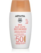 Apivita Bee Sun Safe Daily Age Repair Tinted Fluid SPF50 tonirana zaščitna krema SPF 50 50 ml