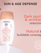 Apivita Bee Sun Safe Daily Age Repair Tinted Fluid SPF50 tonirana zaščitna krema SPF 50 50 ml