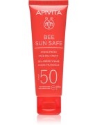 Apivita Bee Sun Safe Hydra Fresh Face Gel-Cream SPF50 vlažilna gel krema SPF 50 50 ml