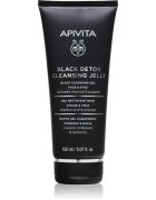 Apivita Cleansing Black Detox Cleansing Gel čistilni gel z aktivnim ogljem za obraz in oči 150 ml