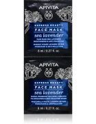 Apivita Express Beauty Moisturizing Face Mask Sea Lavender maska za obraz z vlažilnim učinkom 2x8 ml