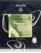 Apivita Express Beauty Moisturizing Tissue Face Mask Avocado vlažilna tekstilna maska za pomiritev kože 10 ml