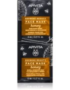 Apivita Express Beauty Nourishing Face Mask Honey vlažilna in hranilna maska za obraz 2x8 ml